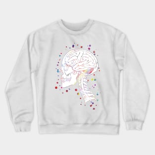 Skull and brain Crewneck Sweatshirt